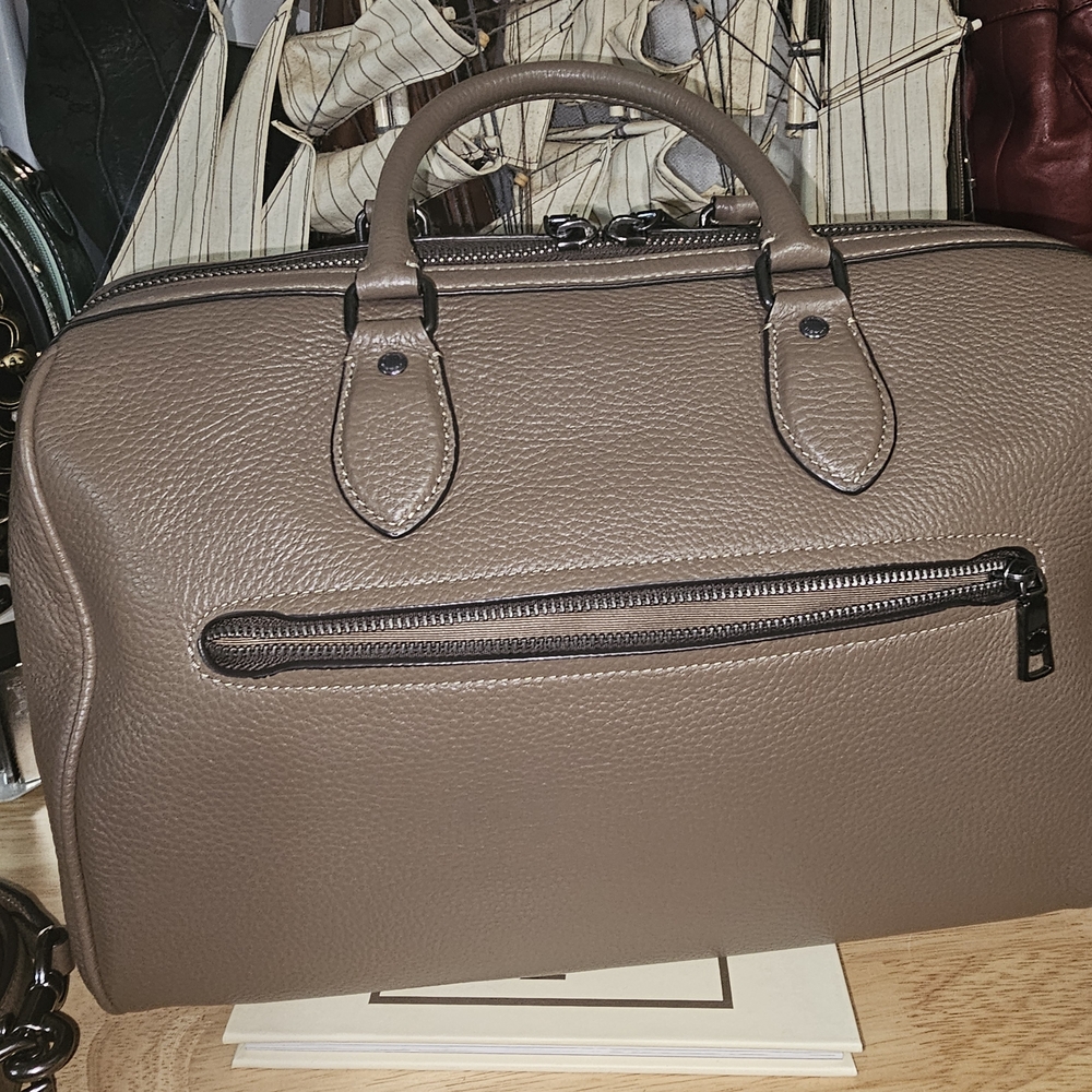 Coach Rowan Brown Leather Handbag (Large) - Picture 2 of 16
